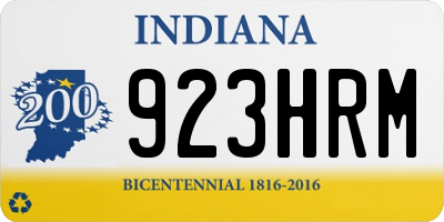 IN license plate 923HRM