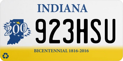 IN license plate 923HSU
