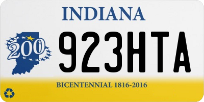 IN license plate 923HTA