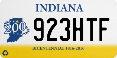IN license plate 923HTF