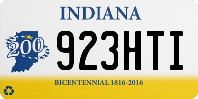 IN license plate 923HTI