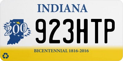 IN license plate 923HTP