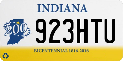 IN license plate 923HTU