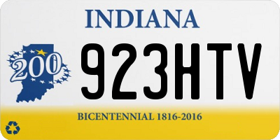 IN license plate 923HTV
