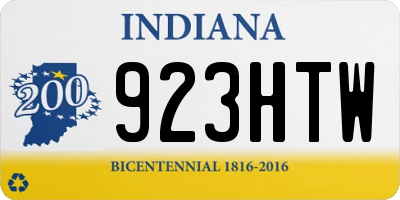 IN license plate 923HTW