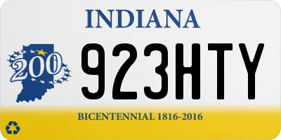 IN license plate 923HTY