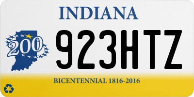 IN license plate 923HTZ