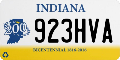 IN license plate 923HVA