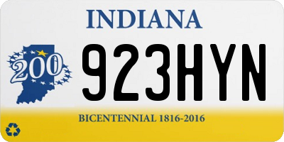 IN license plate 923HYN