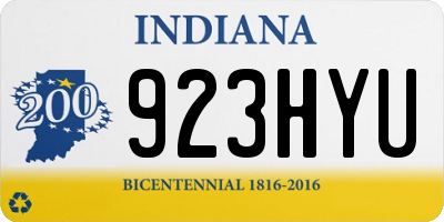 IN license plate 923HYU