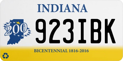 IN license plate 923IBK