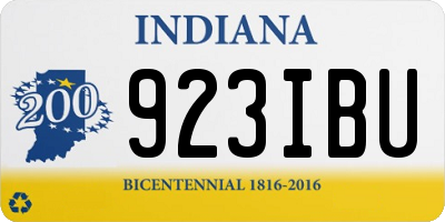 IN license plate 923IBU