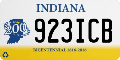 IN license plate 923ICB