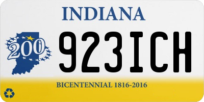 IN license plate 923ICH
