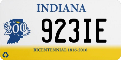 IN license plate 923IE