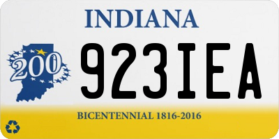IN license plate 923IEA