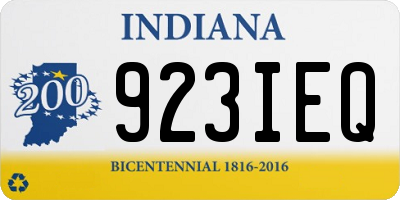 IN license plate 923IEQ