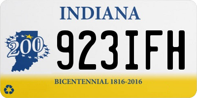 IN license plate 923IFH