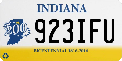 IN license plate 923IFU