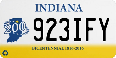 IN license plate 923IFY