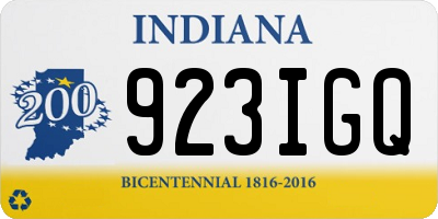 IN license plate 923IGQ