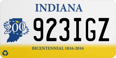 IN license plate 923IGZ