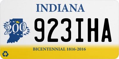 IN license plate 923IHA