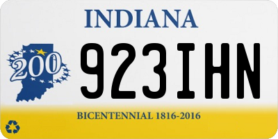 IN license plate 923IHN