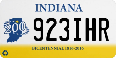 IN license plate 923IHR