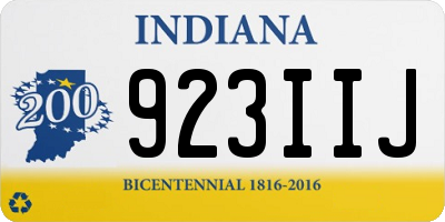 IN license plate 923IIJ