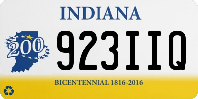 IN license plate 923IIQ