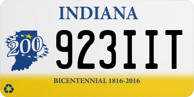 IN license plate 923IIT