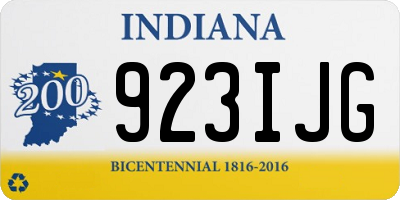 IN license plate 923IJG