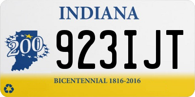 IN license plate 923IJT