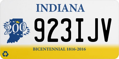 IN license plate 923IJV