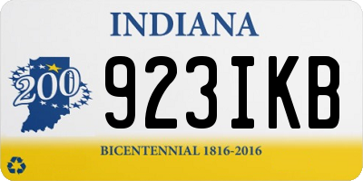 IN license plate 923IKB
