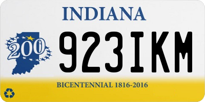 IN license plate 923IKM