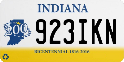 IN license plate 923IKN