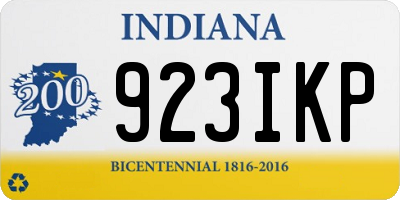 IN license plate 923IKP