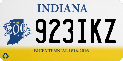 IN license plate 923IKZ