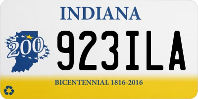 IN license plate 923ILA
