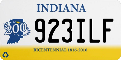 IN license plate 923ILF