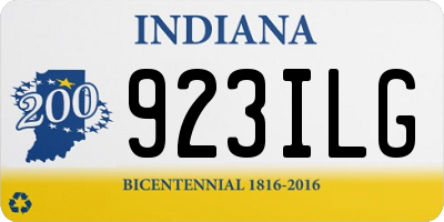 IN license plate 923ILG