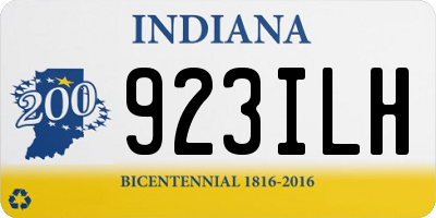 IN license plate 923ILH