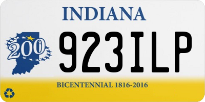 IN license plate 923ILP