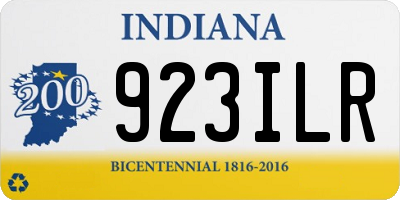 IN license plate 923ILR