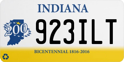 IN license plate 923ILT