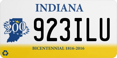 IN license plate 923ILU