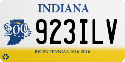IN license plate 923ILV