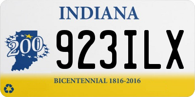 IN license plate 923ILX